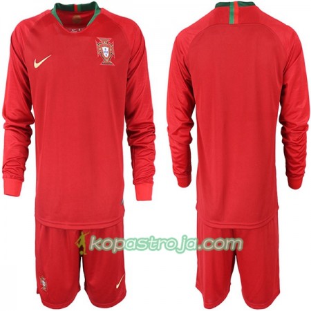 Billiga Fotbollströjor Portugal Barn VM 2018 Hemma tröja Långärmad